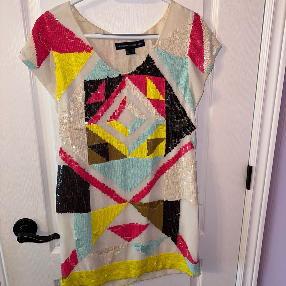 French connection multicolour dress